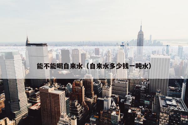 能不能喝自来水（自来水多少钱一吨水）
