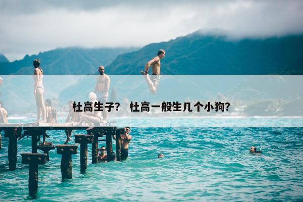 杜高生子？ 杜高一般生几个小狗？