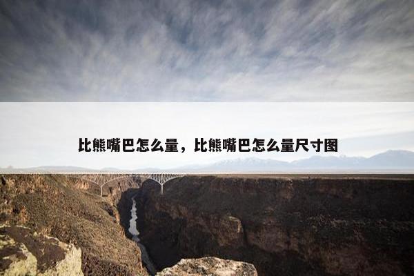 比熊嘴巴怎么量，比熊嘴巴怎么量尺寸图