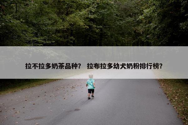 拉不拉多奶茶品种？ 拉布拉多幼犬奶粉排行榜？