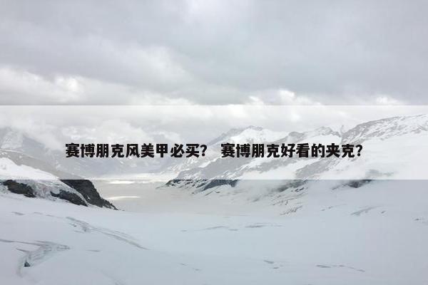 赛博朋克风美甲必买？ 赛博朋克好看的夹克？