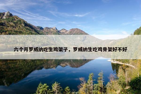 六个月罗威纳吃生鸡架子，罗威纳生吃鸡骨架好不好