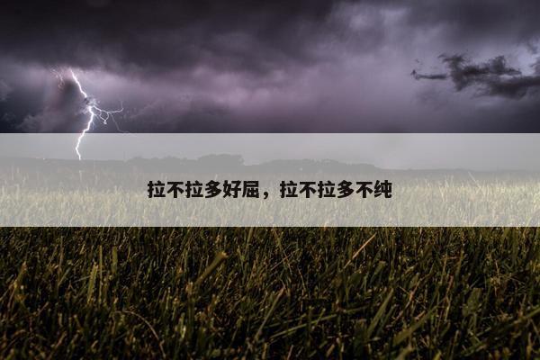 拉不拉多好屈，拉不拉多不纯