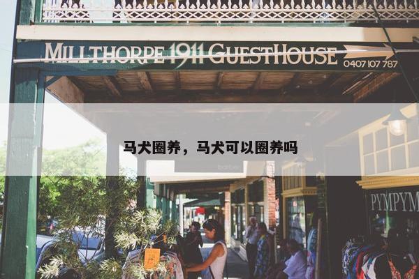 马犬圈养，马犬可以圈养吗