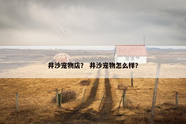 井沙宠物店？ 井沙宠物怎么样？