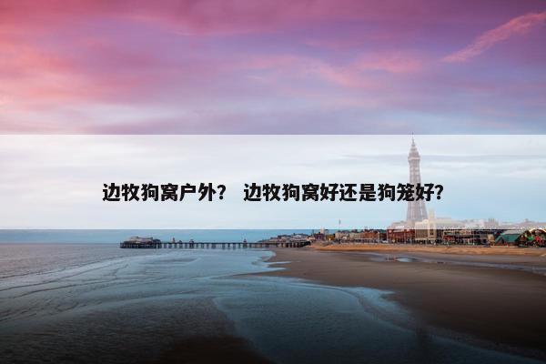 边牧狗窝户外？ 边牧狗窝好还是狗笼好？