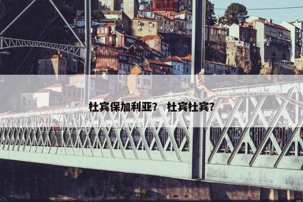 杜宾保加利亚？ 杜宾杜宾？