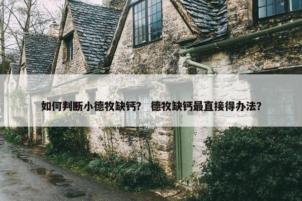 如何判断小德牧缺钙？ 德牧缺钙最直接得办法？