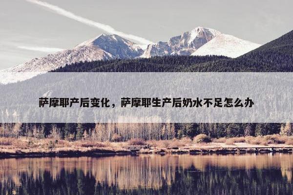 萨摩耶产后变化，萨摩耶生产后奶水不足怎么办