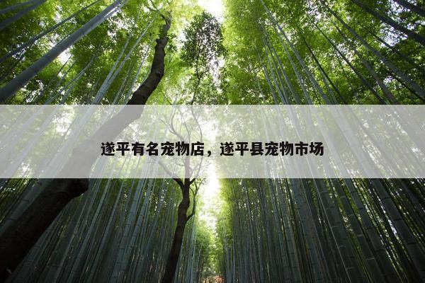 遂平有名宠物店，遂平县宠物市场