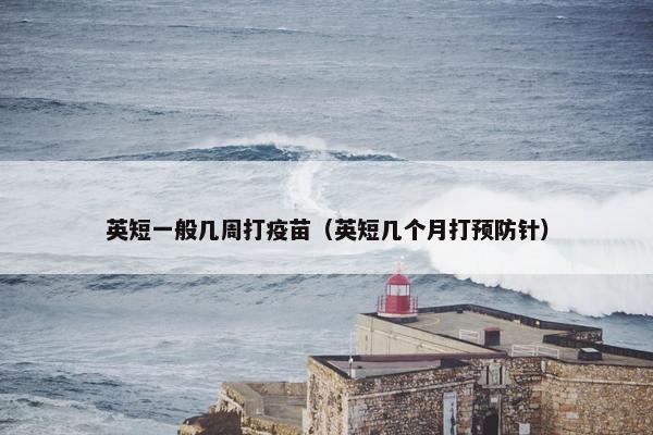 英短一般几周打疫苗（英短几个月打预防针）