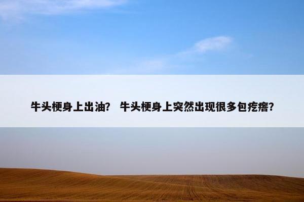 牛头梗身上出油？ 牛头梗身上突然出现很多包疙瘩？