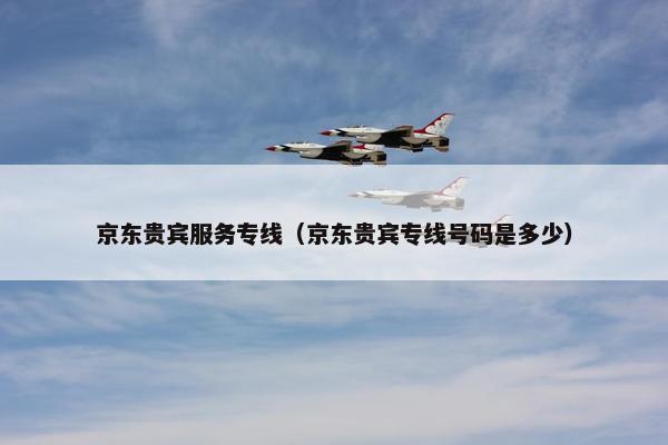 京东贵宾服务专线（京东贵宾专线号码是多少）