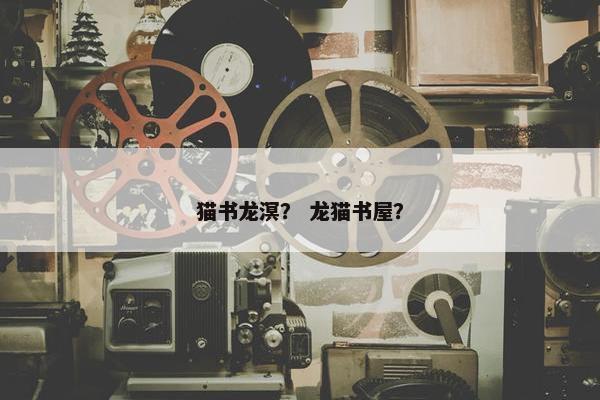猫书龙溟？ 龙猫书屋？