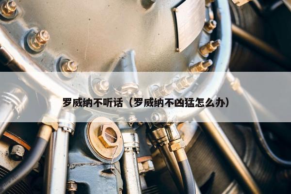 罗威纳不听话（罗威纳不凶猛怎么办）
