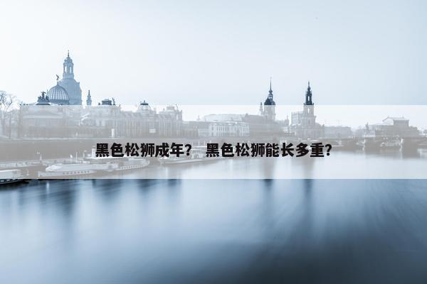 黑色松狮成年？ 黑色松狮能长多重？