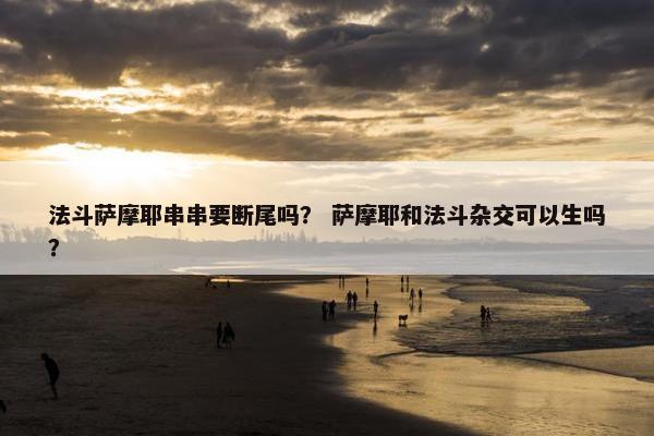 法斗萨摩耶串串要断尾吗？ 萨摩耶和法斗杂交可以生吗？