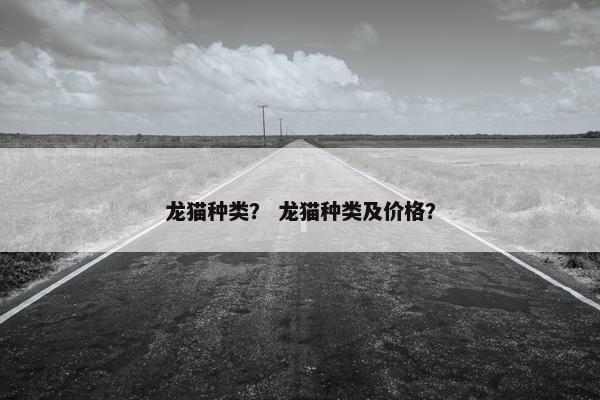 龙猫种类？ 龙猫种类及价格？