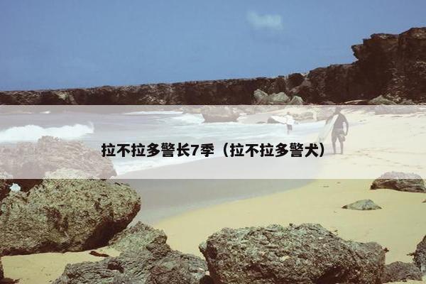 拉不拉多警长7季（拉不拉多警犬）