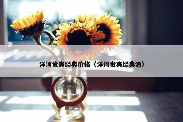 洋河贵宾经典价格（洋河贵宾经典酒）