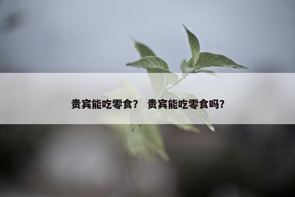 贵宾能吃零食？ 贵宾能吃零食吗？