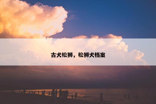 古犬松狮，松狮犬档案