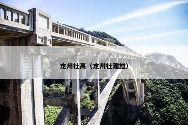 定州杜高（定州杜建雄）