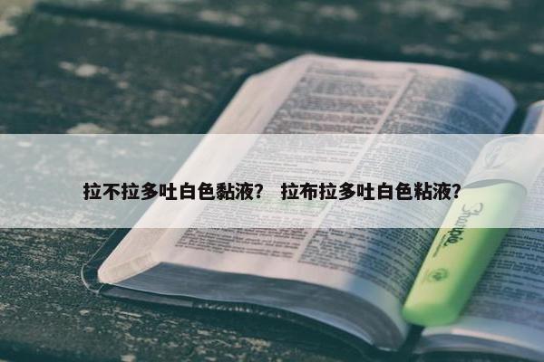 拉不拉多吐白色黏液？ 拉布拉多吐白色粘液？