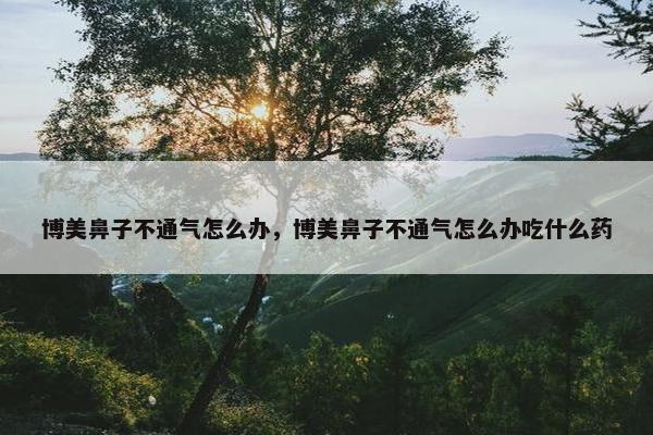博美鼻子不通气怎么办，博美鼻子不通气怎么办吃什么药