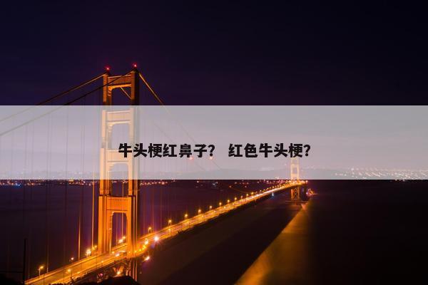 牛头梗红鼻子？ 红色牛头梗？