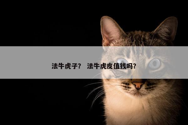 法牛虎子？ 法牛虎皮值钱吗？