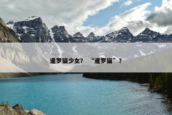 暹罗猫少女？ “暹罗猫”？