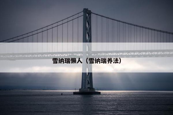 雪纳瑞懒人（雪纳瑞养法）