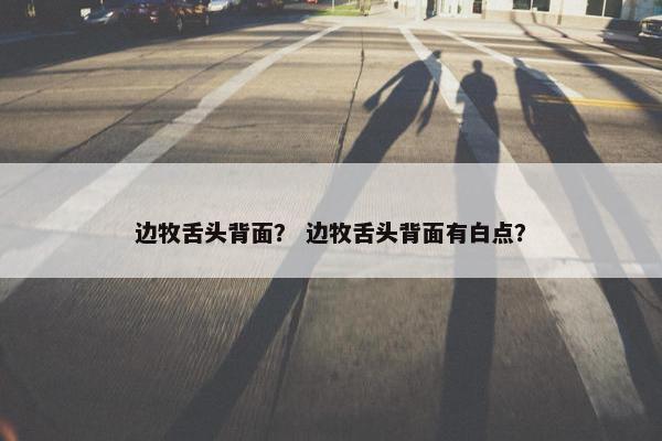边牧舌头背面？ 边牧舌头背面有白点？