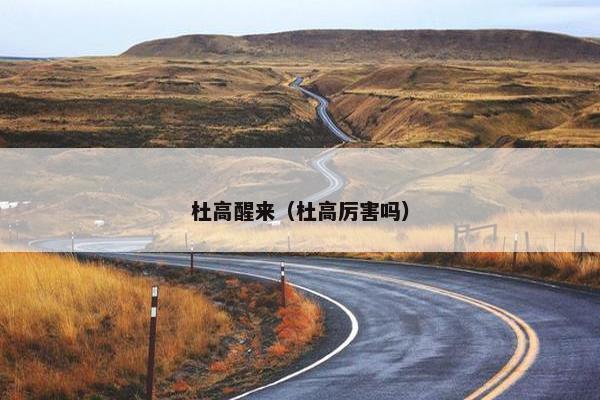 杜高醒来（杜高厉害吗）