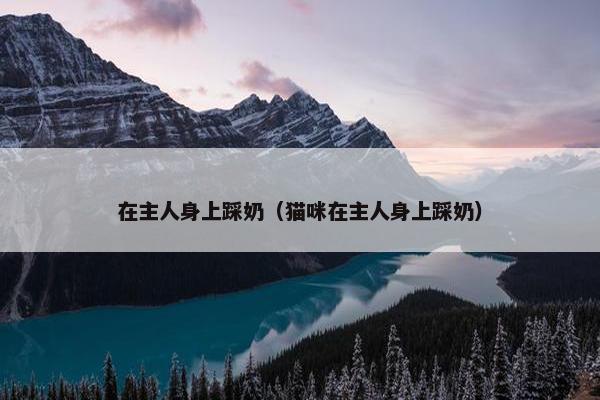在主人身上踩奶（猫咪在主人身上踩奶）
