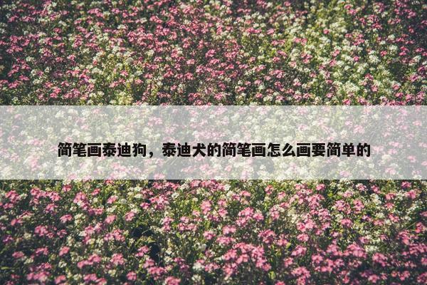 简笔画泰迪狗，泰迪犬的简笔画怎么画要简单的
