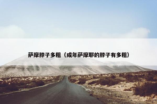 萨摩脖子多粗（成年萨摩耶的脖子有多粗）