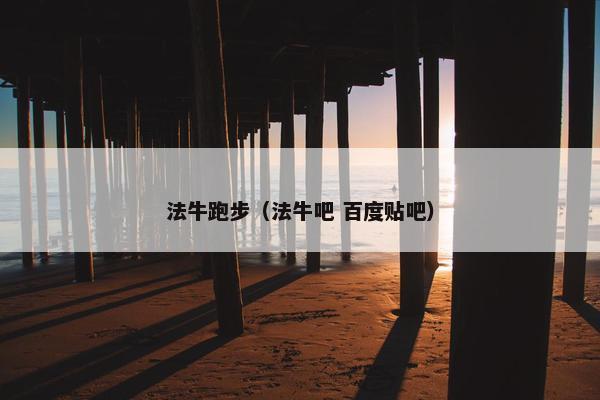 法牛跑步（法牛吧 百度贴吧）