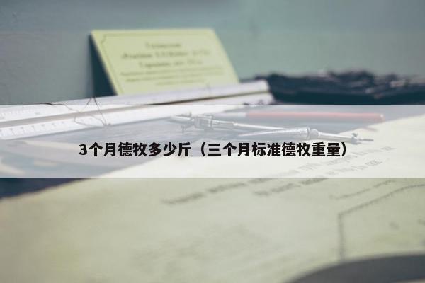 3个月德牧多少斤（三个月标准德牧重量）