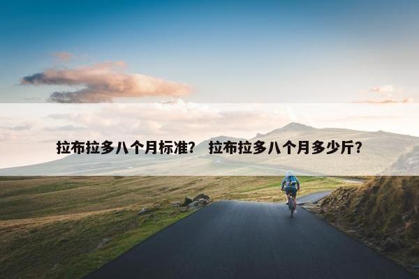 拉布拉多八个月标准？ 拉布拉多八个月多少斤？