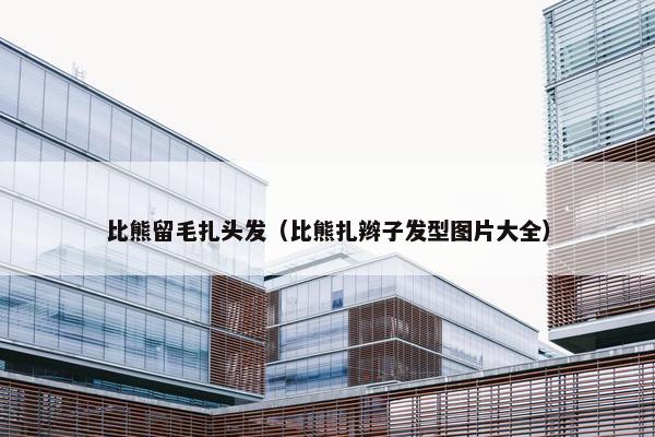 比熊留毛扎头发（比熊扎辫子发型图片大全）