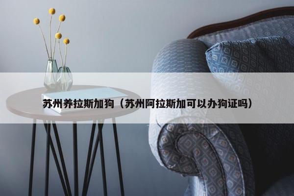 苏州养拉斯加狗（苏州阿拉斯加可以办狗证吗）