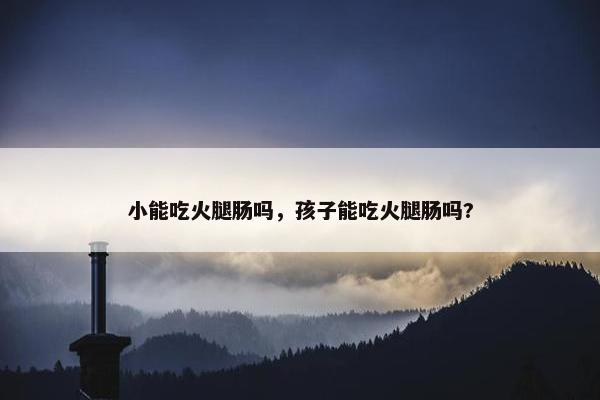 小能吃火腿肠吗，孩子能吃火腿肠吗?