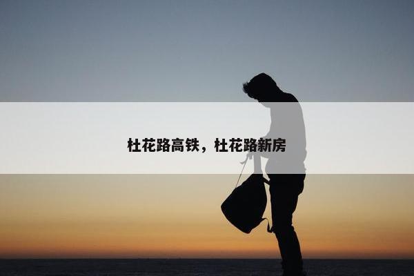 杜花路高铁，杜花路新房