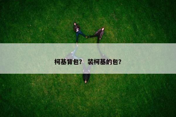 柯基背包？ 装柯基的包？