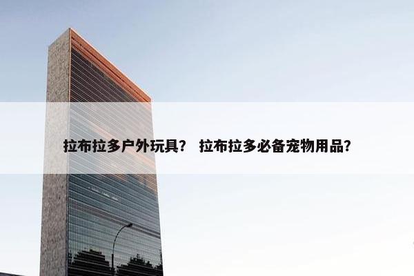 拉布拉多户外玩具？ 拉布拉多必备宠物用品？