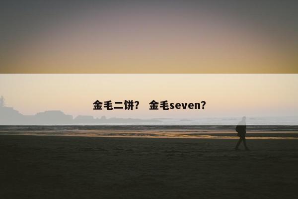 金毛二饼？ 金毛seven？