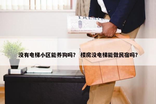 没有电梯小区能养狗吗？ 楼房没电梯能做民宿吗？