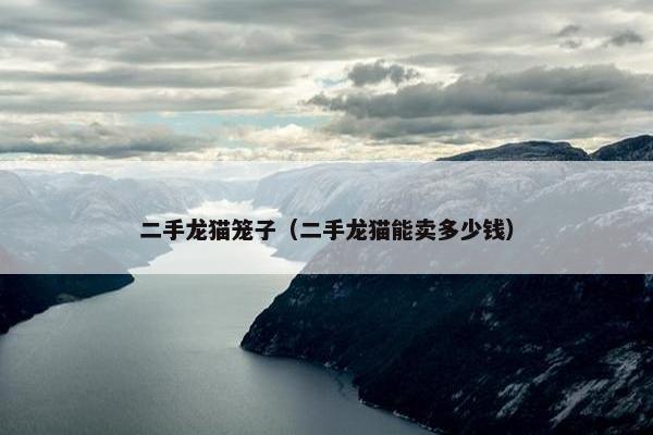 二手龙猫笼子（二手龙猫能卖多少钱）